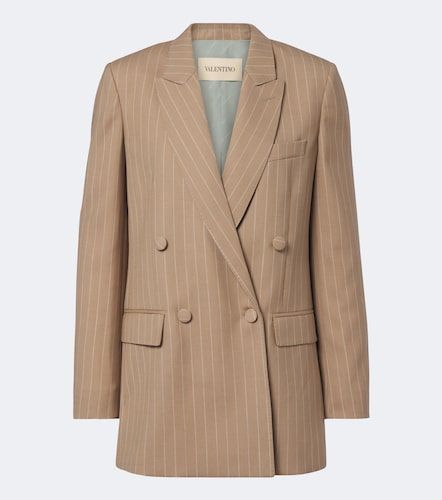 Blazer en laine vierge à rayures - Valentino Garavani - Modalova