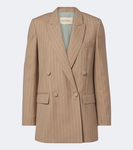 Blazer en laine vierge à rayures - Valentino Garavani - Modalova
