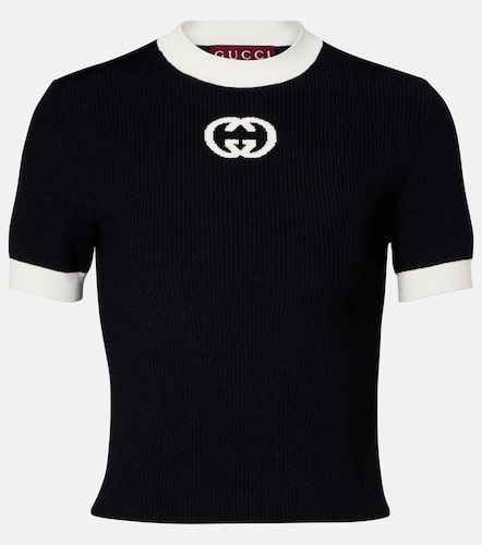 Gucci Top en maille GG - Gucci - Modalova