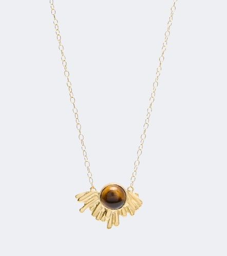 Collier Crescent Sun en plaqué or 24 ct - Ysso - Modalova
