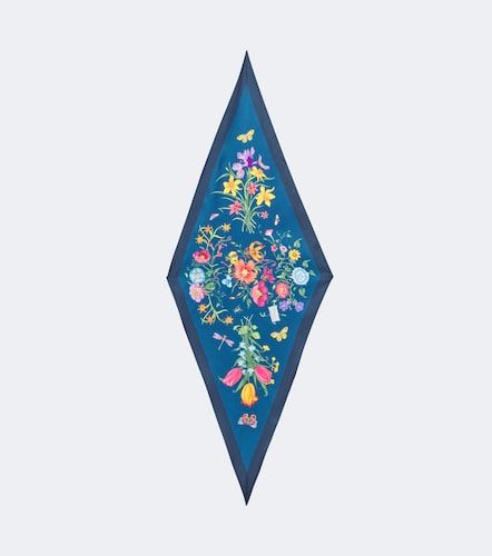 Foulard Flora en soie à imprimé - Gucci - Modalova