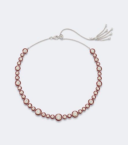 Collier Polka Dots en or blanc 18 ct, émail et diamants - Kamyen - Modalova