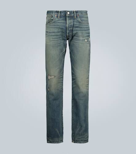 RRL Jean slim délavé à lisière - RRL - Modalova