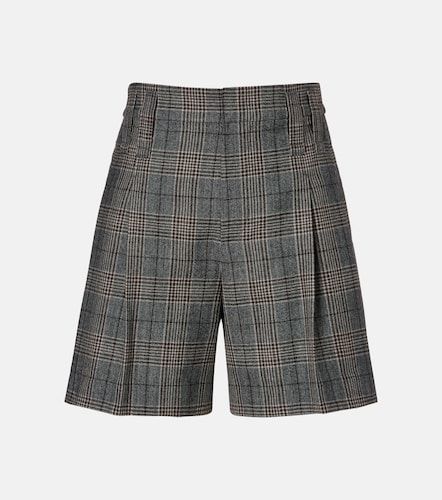 Short en laine vierge à carreaux - Brunello Cucinelli - Modalova