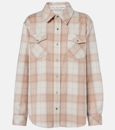 Chemise Champagne Tartan en cachemire à émeraudes - God's True Cashmere - Modalova
