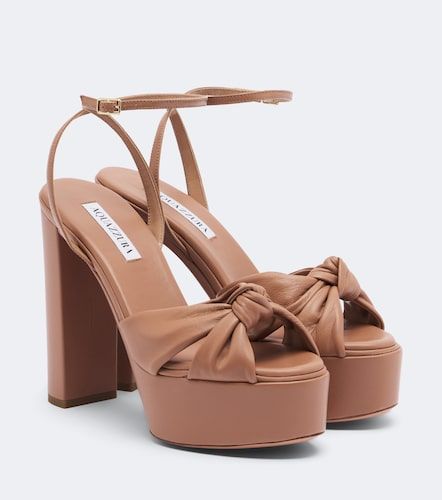 Sandales Cupid à plateau en cuir - Aquazzura - Modalova