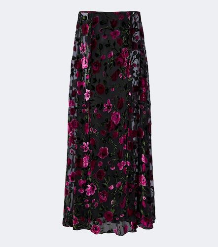 Robe longue en velours à fleurs - Rodarte - Modalova