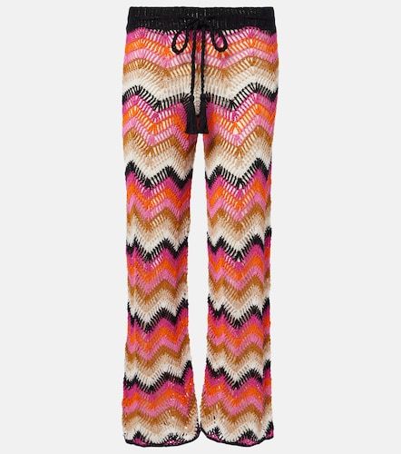 Pantalon ample en crochet de coton - Anna Kosturova - Modalova