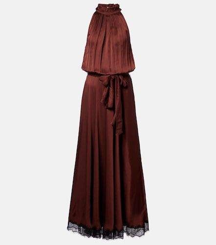 Robe longue Nina en satin - Poupette St Barth - Modalova