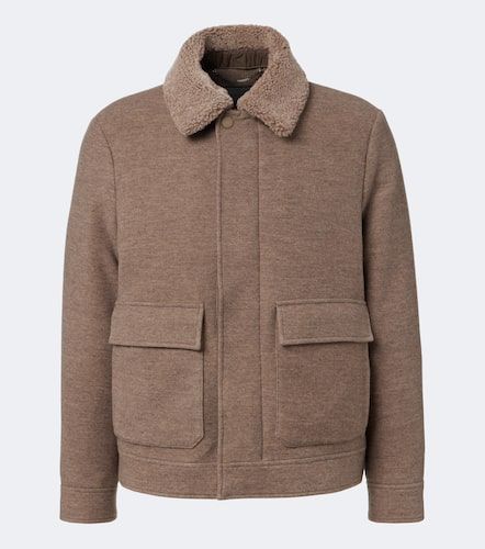 Veste en laine, cachemire et shearling - Canali - Modalova