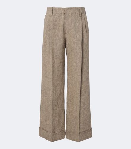 Pantalon Monili ample en lin - Brunello Cucinelli - Modalova