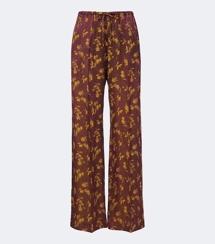 Pantalon ample à fleurs - Dries Van Noten - Modalova