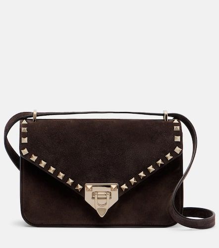 Sac à bandoulière Rockstud Small en daim - Valentino Garavani - Modalova
