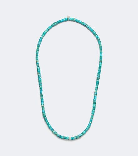 Collier à perles en or 14 ct, turquoise et diamants - Sydney Evan - Modalova