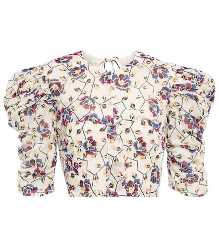 Top raccourci Silva en coton à fleurs - Marant Etoile - Modalova