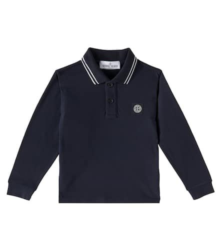 Polo en coton mélangé - Stone Island Junior - Modalova