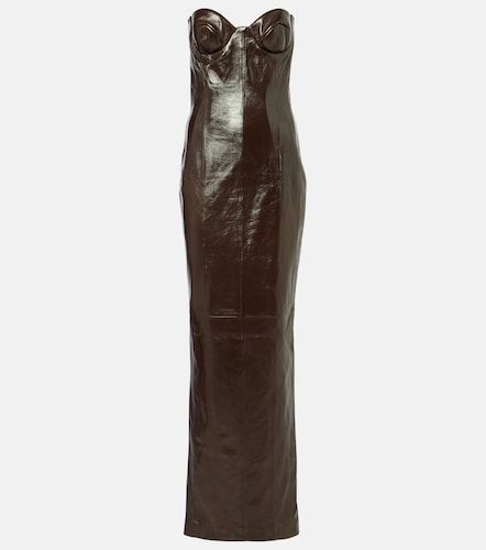 Robe longue Rochelle en cuir - The New Arrivals Ilkyaz Ozel - Modalova