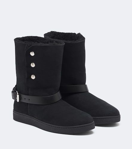 Bottines Nolyz en daim et shearling - Isabel Marant - Modalova