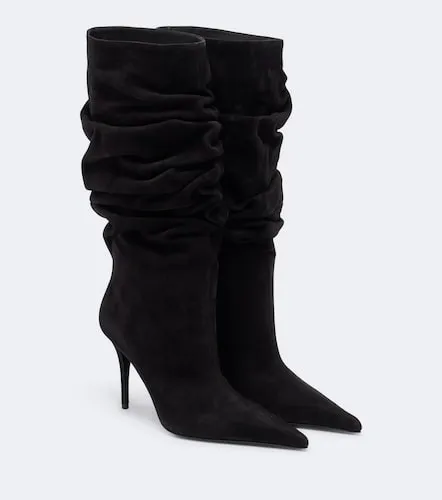 Amina Muaddi Bottes Anok en daim - Amina Muaddi - Modalova