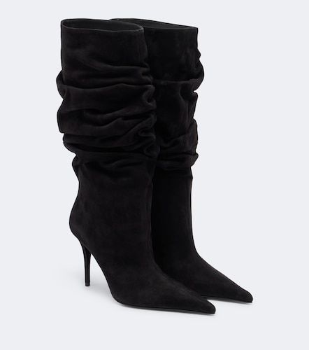 Amina Muaddi Bottes Anok en daim - Amina Muaddi - Modalova