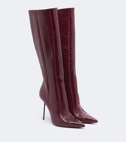 Bottes Lidia en cuir façon serpent - Paris Texas - Modalova