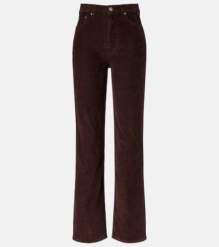 Pantalon ample Kora à taille haute en velours côtelé - AG Jeans - Modalova