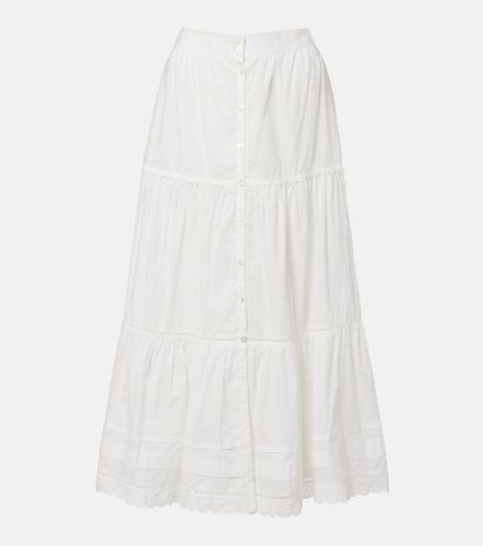 Jupe midi Ines à broderies anglaises - Poupette St Barth - Modalova