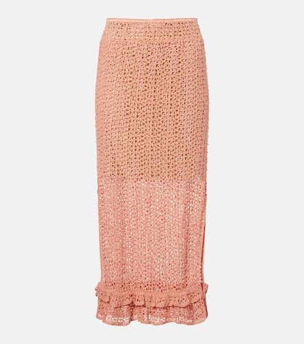Jupe midi Rosette en crochet de coton - Anna Kosturova - Modalova