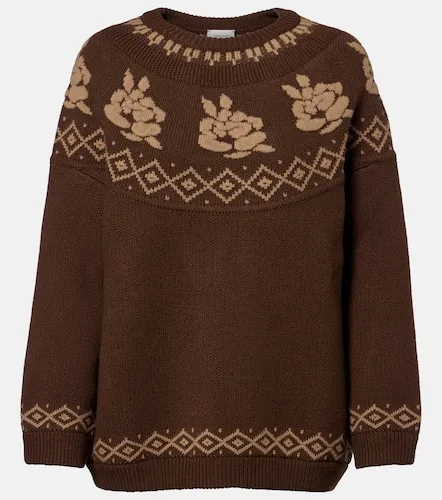 Pull en jacquard de laine - Magda Butrym - Modalova