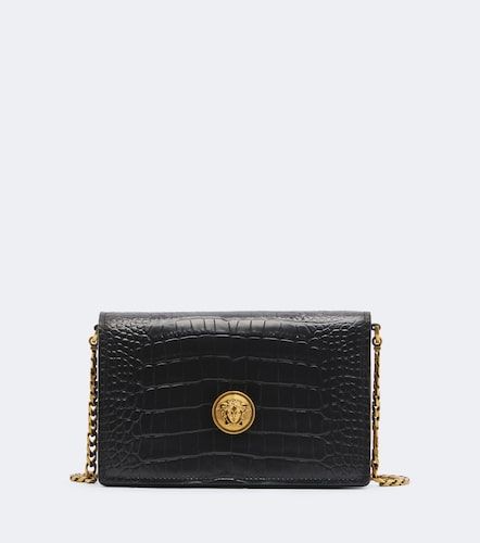 Sac à bandoulière Emblème Mini en cuir - Versace - Modalova