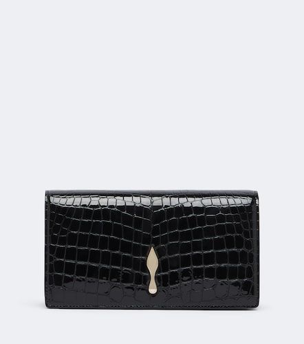 Pochette Bettina en cuir verni façon croco - Christian Louboutin - Modalova