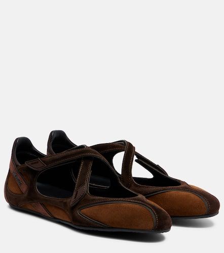 Ballerines Floor 01 en daim - The Attico - Modalova