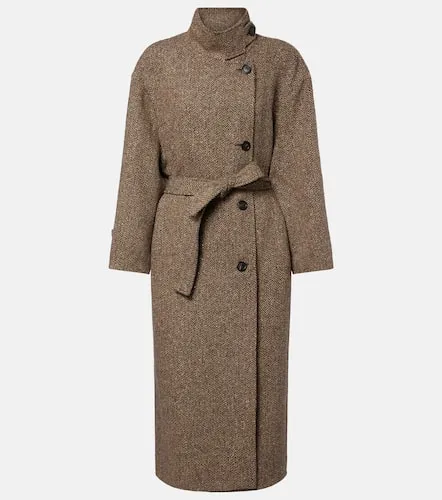 Manteau ceinturé en laine mélangée - Brunello Cucinelli - Modalova