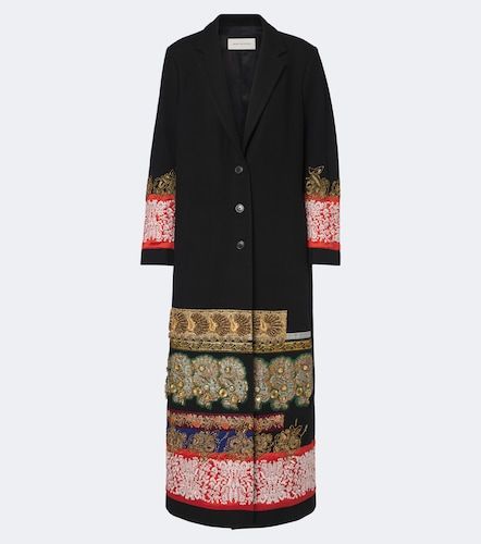 Manteau en laine à ornements - Dries Van Noten - Modalova