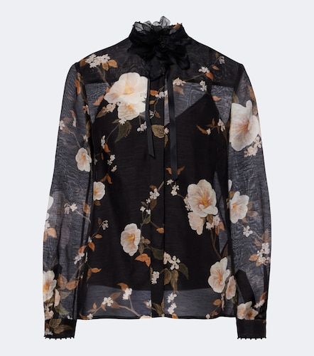 Blouse Ascent en lin et soie à fleurs - Zimmermann - Modalova