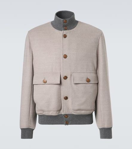 Veste bomber en laine et cachemire - Brunello Cucinelli - Modalova