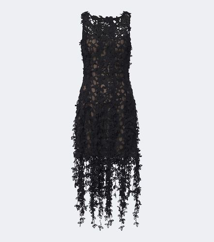 Robe midi en dentelle guipure - Oscar de la Renta - Modalova