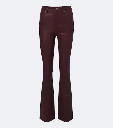 Frame Pantalon flared en cuir - Frame - Modalova