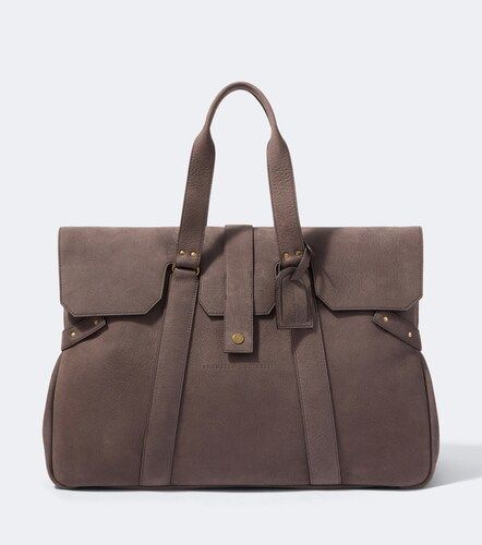 Sac de voyage en cuir - Brunello Cucinelli - Modalova
