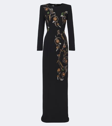 Robe longue à fleurs et ornements - Dries Van Noten - Modalova