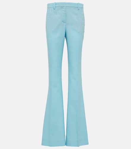 Pantalon évasé Allover en laine - Versace - Modalova