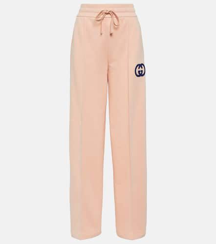 Pantalon de survêtement GG brodé en coton - Gucci - Modalova