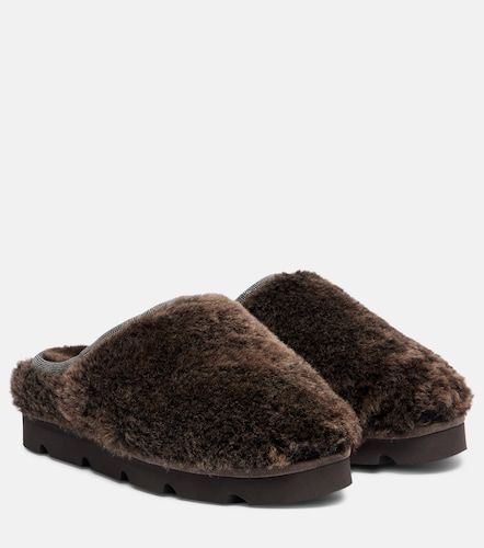 Slippers Monili en shearling - Brunello Cucinelli - Modalova