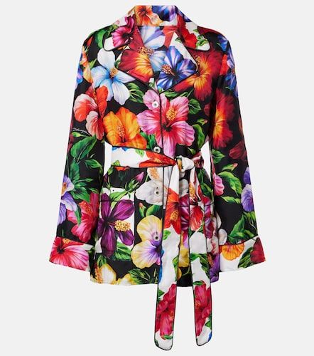 Chemise en soie à fleurs - Dolce&Gabbana - Modalova