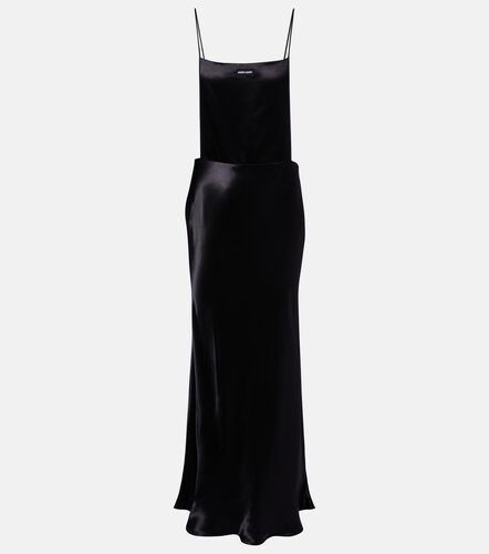 Miu Miu Robe longue en satin - Miu Miu - Modalova