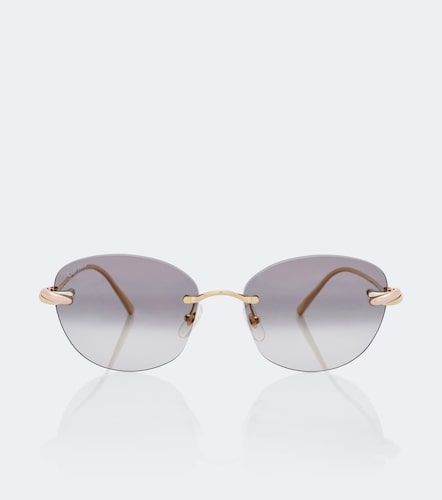 Lunettes de soleil rondes Trinity De Cartier - Cartier Eyewear Collection - Modalova