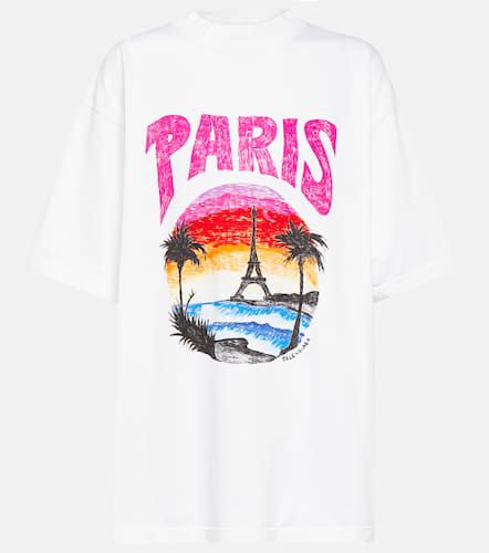T-shirt Tropical Paris en coton - Balenciaga - Modalova