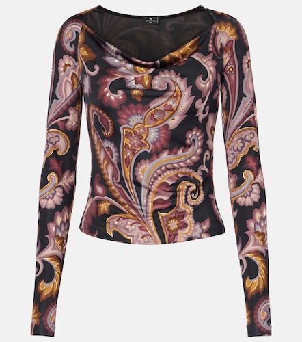Top en jersey à motif cachemire - Etro - Modalova