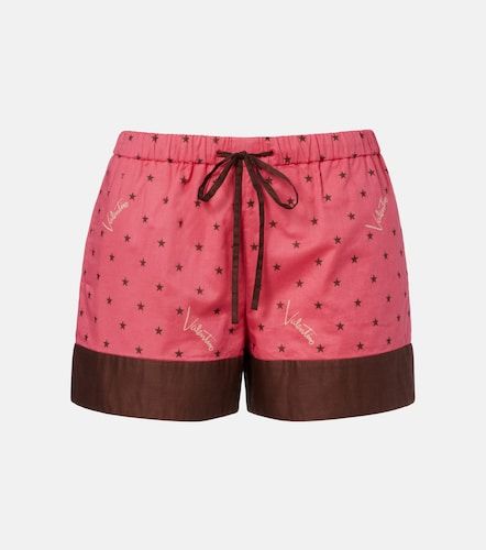 Short en coton à imprimé - Valentino - Modalova