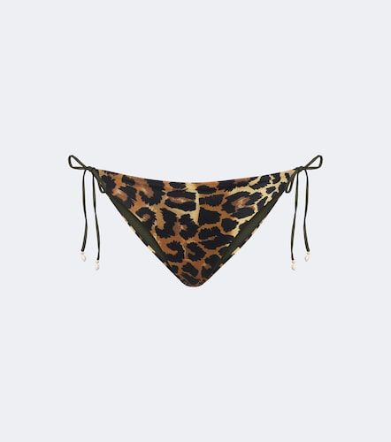 Culotte de bikini à motif léopard - Johanna Ortiz - Modalova